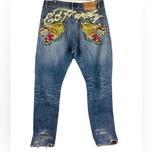 Ed Hardy by Christian Audigier Denim Jeans Size 38